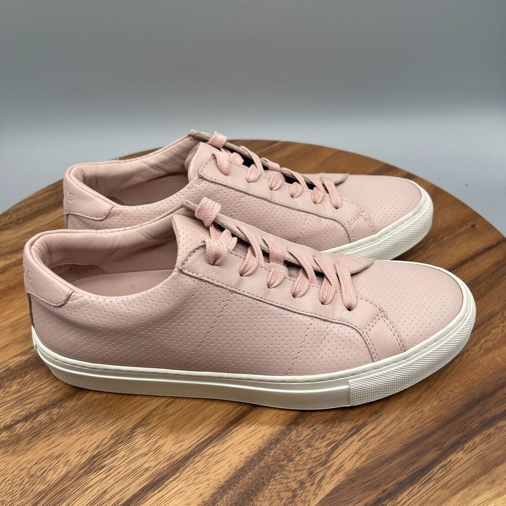 Greats Brooklyn Shoes Womens Size 9 Pink Leather Sneakers Made in Italy Pref